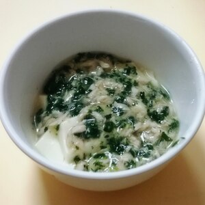 【離乳食】豆腐のとろみ煮（ツナ＆小松菜）